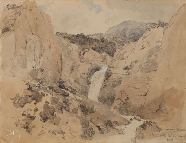 Study of a waterfall in Longeborgne